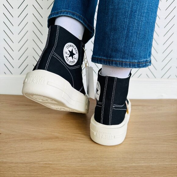 ⭐Converse Chuck Taylor All Star Cruise Hi 10.5 Women Shoes Black Sneaker A04689C - Picture 6 of 12